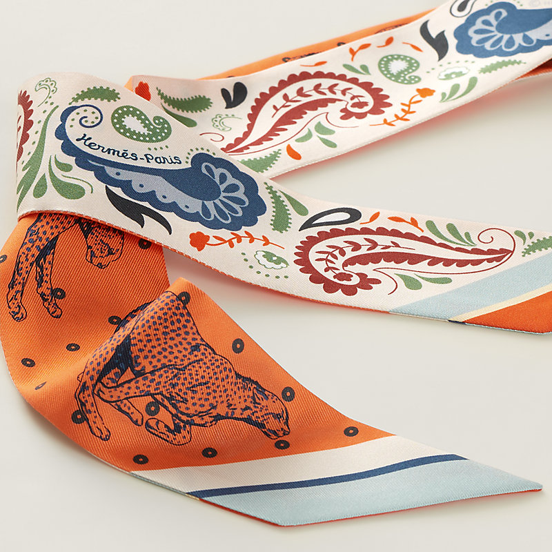 HERMES ツイリー Guepards Bandana Twilly 直営店包装 2024AW Guepards Bandana Twilly | Hermès USA